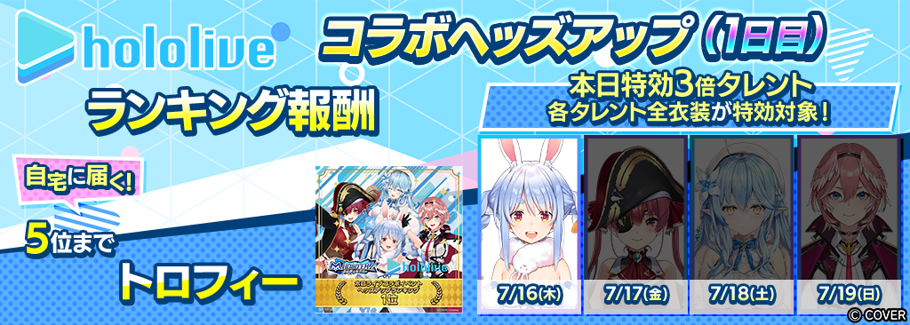 ホロライブコラボヘッズアップ 1日目