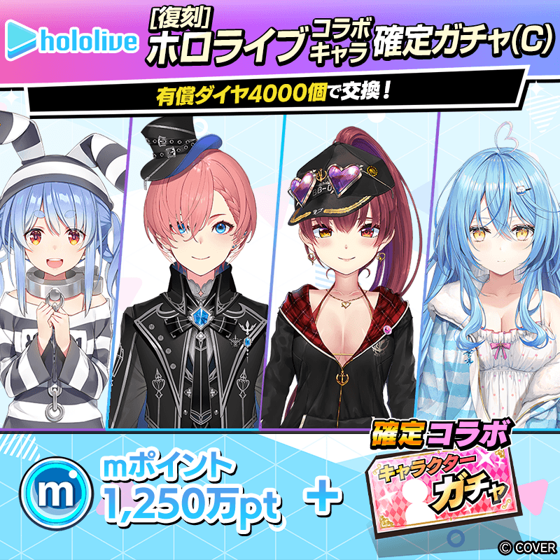 【ホロライブ】コラボキャラ確定ガチャ(C)開催!